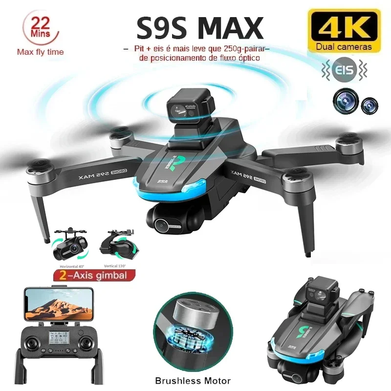 NUOVO S9S MAX MINI Drone 4K 2  - Drone Gimbal 2 Axis recensione e prezzo