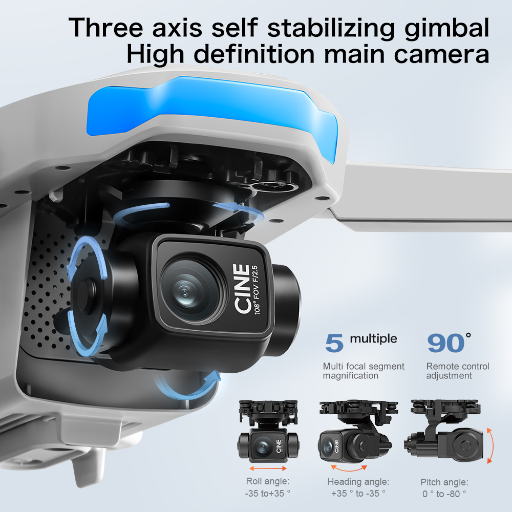 Drone GPS S-X1 MAX con giunto  - Drone Gimbal 3 Axis recensione e prezzo