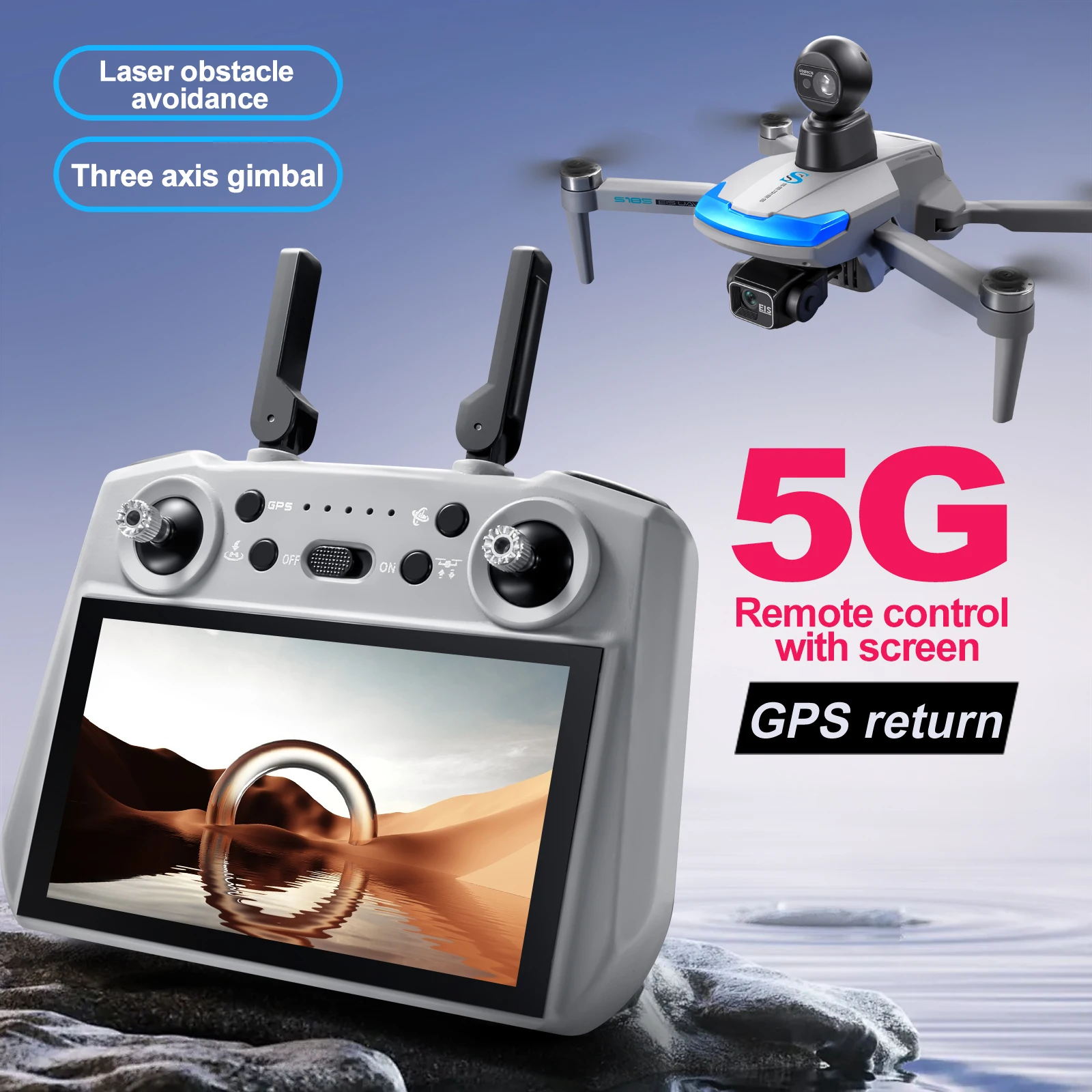 S185 Drone professionale 2.7K  - Drone Gimbal 3 Axis recensione e prezzo