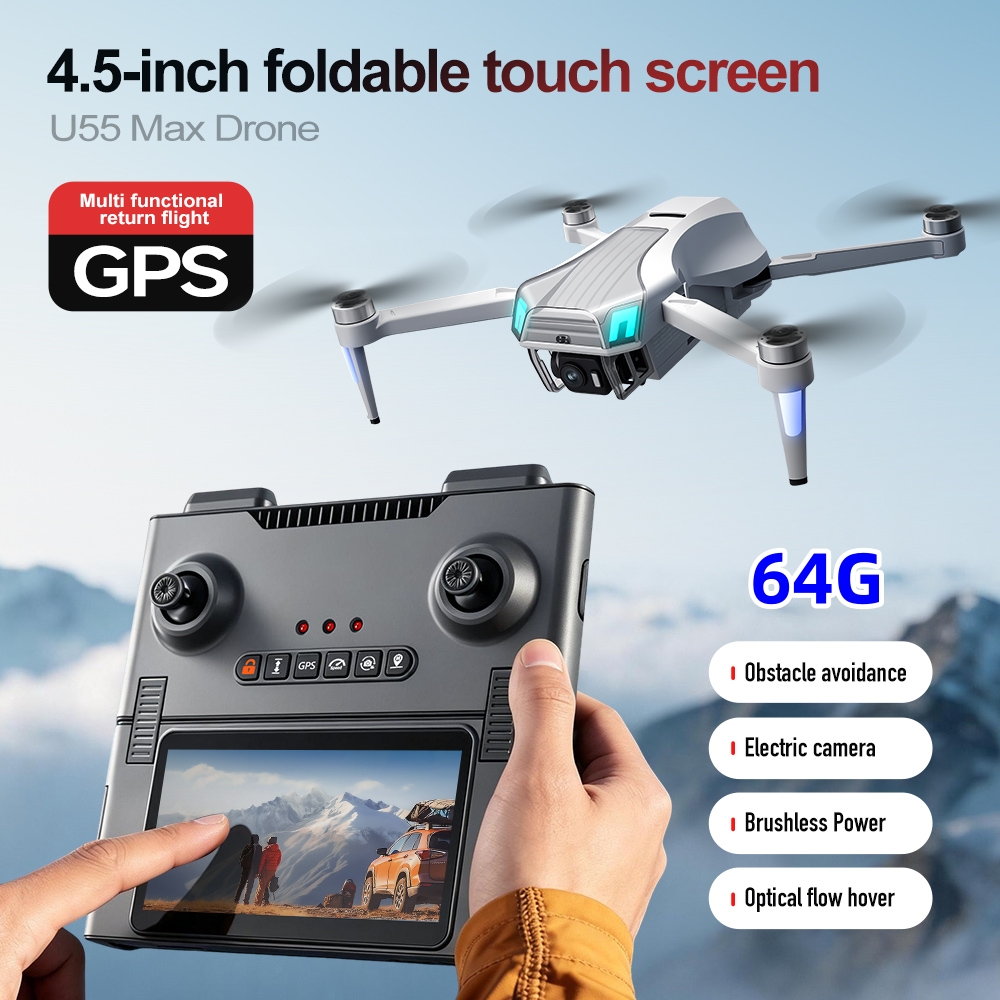 Drone RC NCZOBOE U55 con Doppi - Drone Gimbal 3 Axis recensione e prezzo